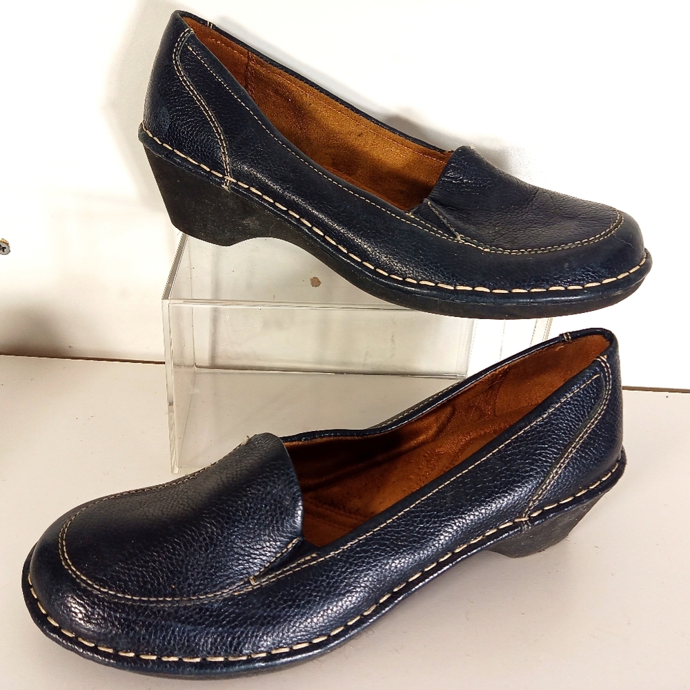 Women's NATURALIZER SHANE Black Leather Shoes Size